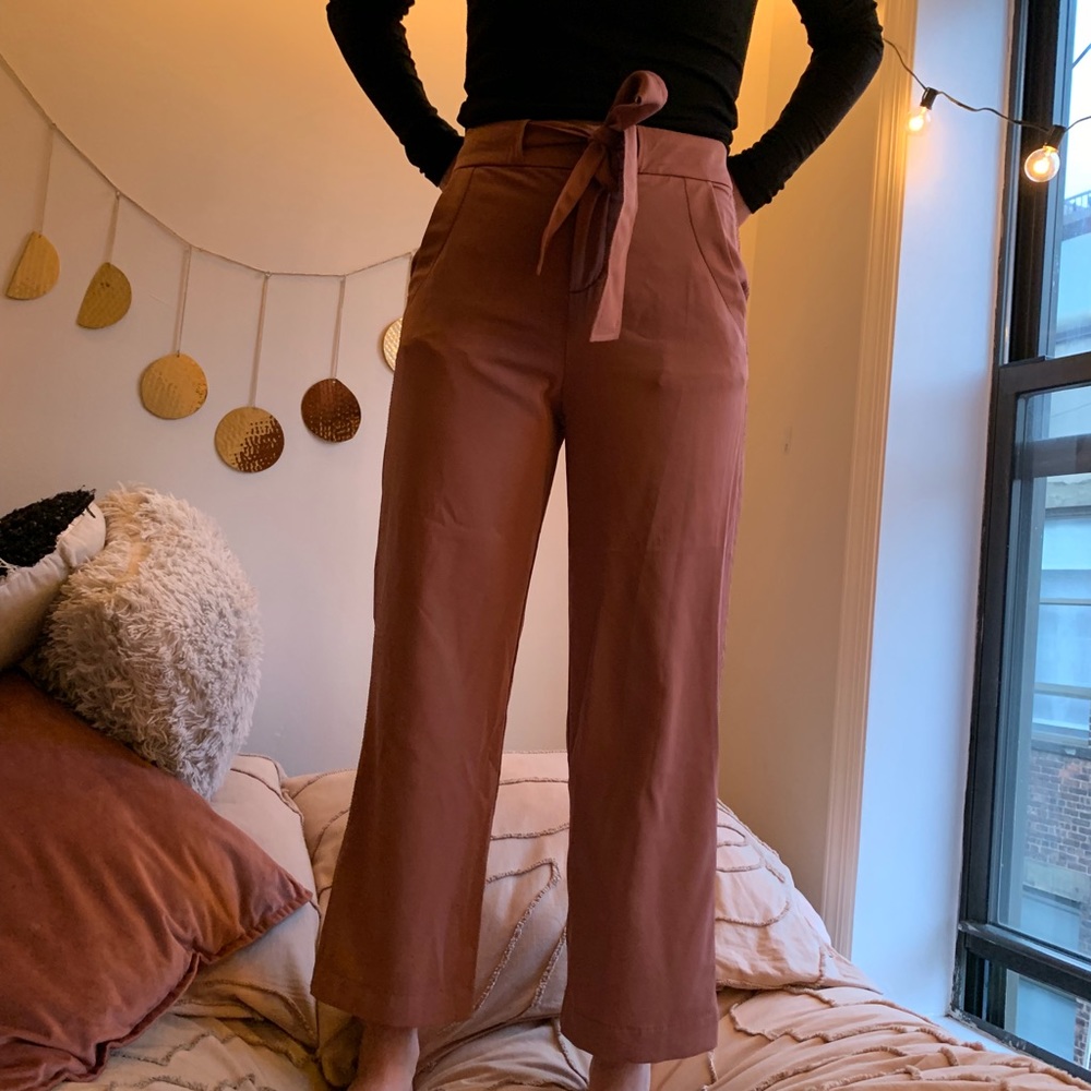 UO Pink Flowy Pants